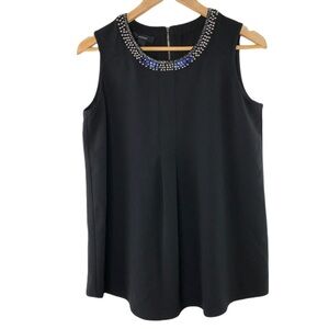 Alfani jeweled neckline sleeveless blouse, 4